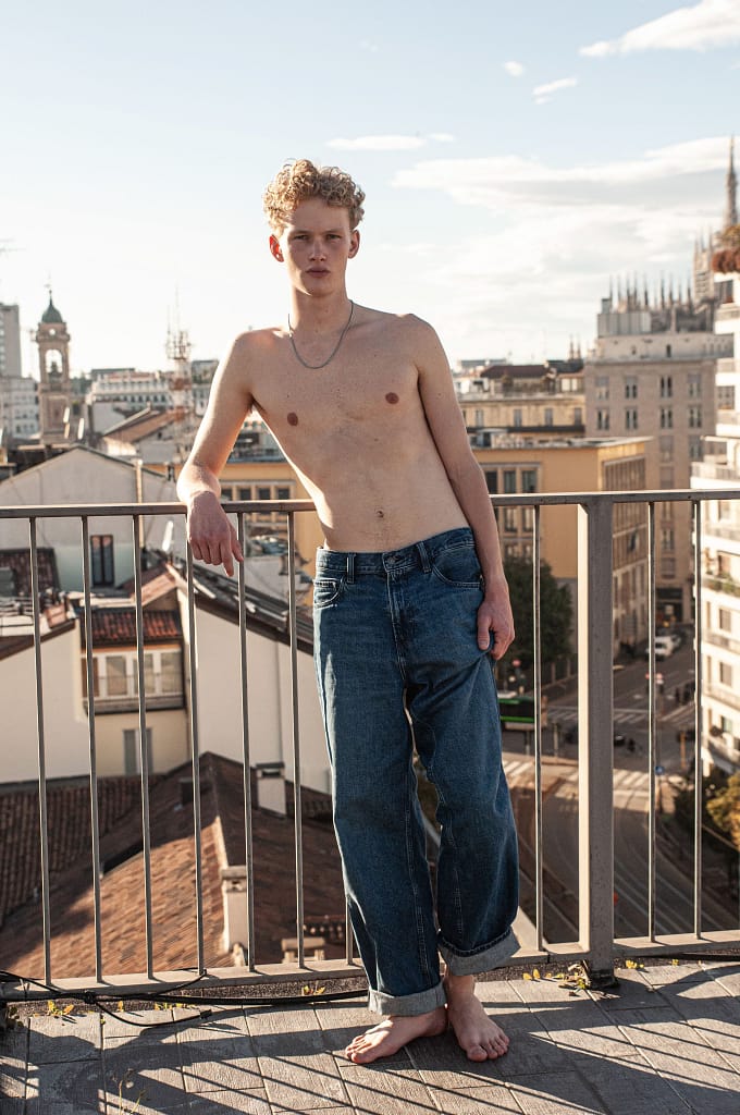 Male model August based in Copenhagen available for bookings at KKH Management