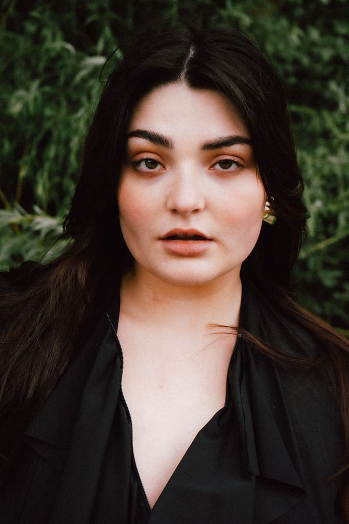 Curvy female model Elena based between Amsterdam and New York City available for bookings at KKH Management