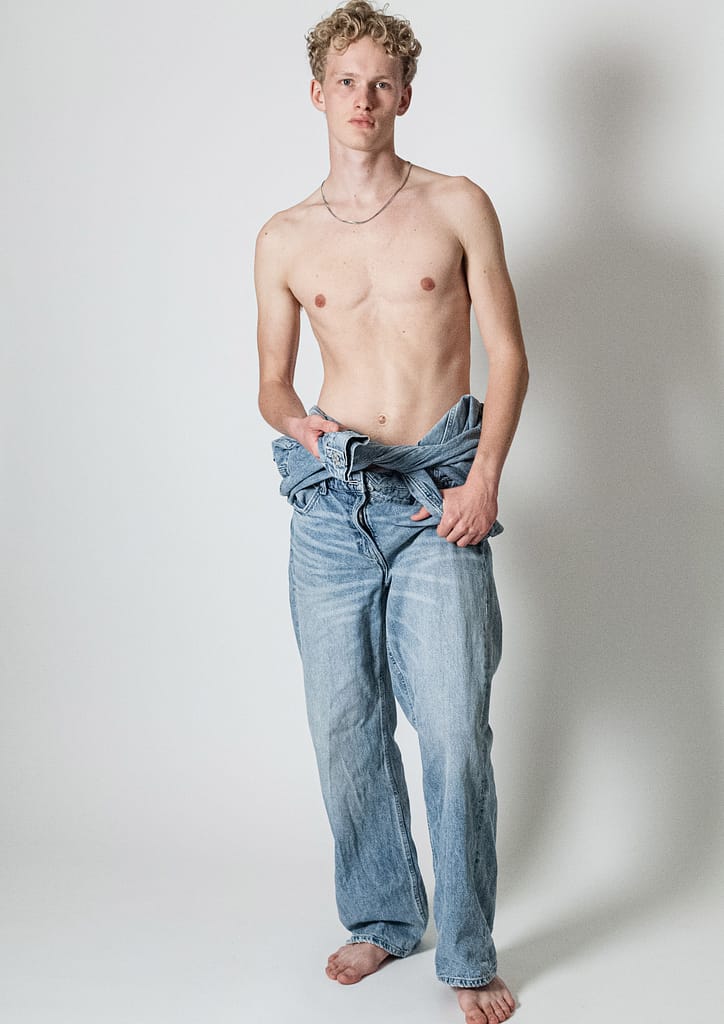 Male model August based in Copenhagen available for bookings at KKH Management